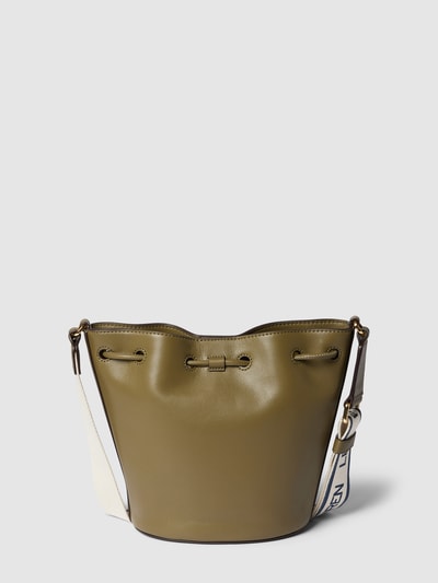 Lauren Ralph Lauren Bucket bag met labeldetail, model 'ANDIE' Olijfgroen - 5