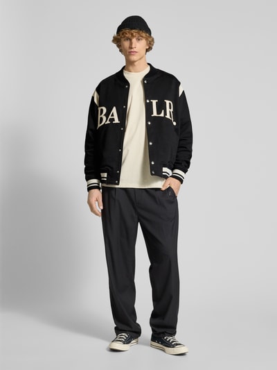 Balr. College-Jacke mit Label-Stitching und Stehkragen Black 1