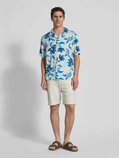 Shiwi Freizeithemd mit Knopfleiste Modell 'Vic' Hellblau 1