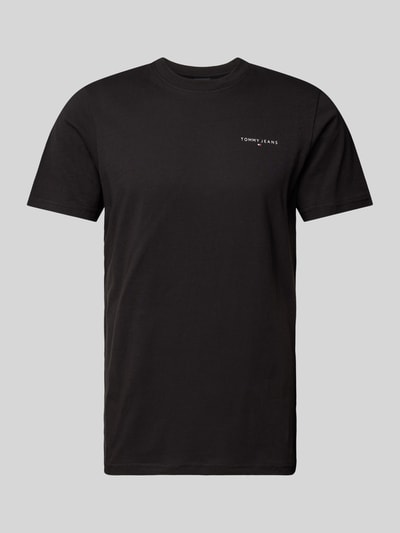 Tommy Jeans T-Shirt mit Label-Print Black 2