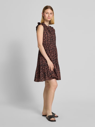 BOSS Orange Mini-jurk met ruches, model 'Dantiana' Zwart - 1