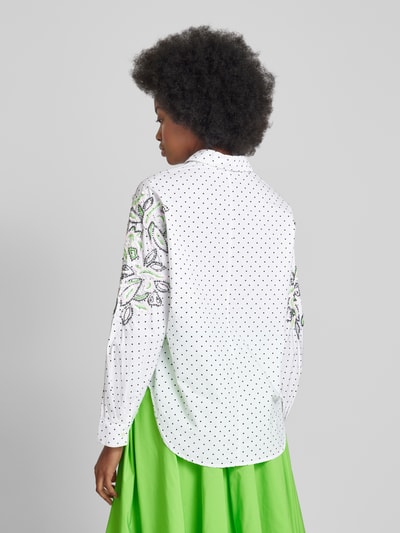 Essentiel Blouse met pailletten en siersteentjes Wit - 5