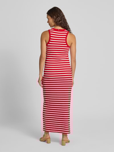 Tommy Hilfiger Slim Fit Maxikleid ohne Ärmel Rot 5
