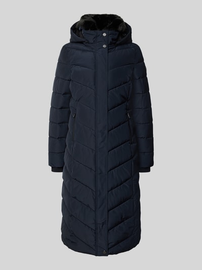 NAUTGÅRD Gewatteerde lange jas met Sorona® Aura-vulling Donkerblauw - 2