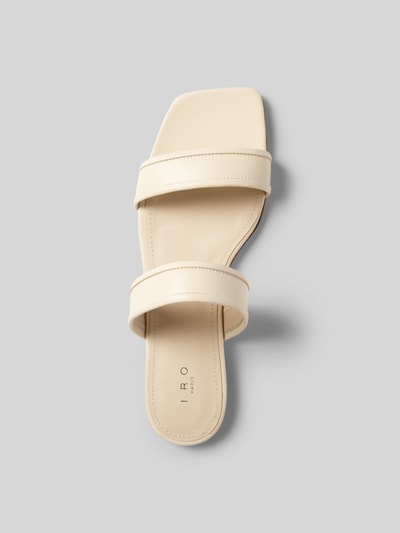 Iro Pantoletten aus echtem Leder Ecru 4