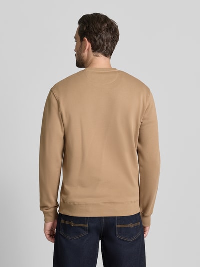 Scotch & Soda T-shirt met labelstitching Zand - 5