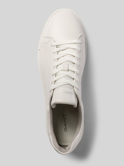 Produktfoto, Sneaker aus echtem Leder Modell 'Julien' von Gant in Weiß, abgerundete Form, Schnürverschluss, profilierte Sohle, Logo-Prägung