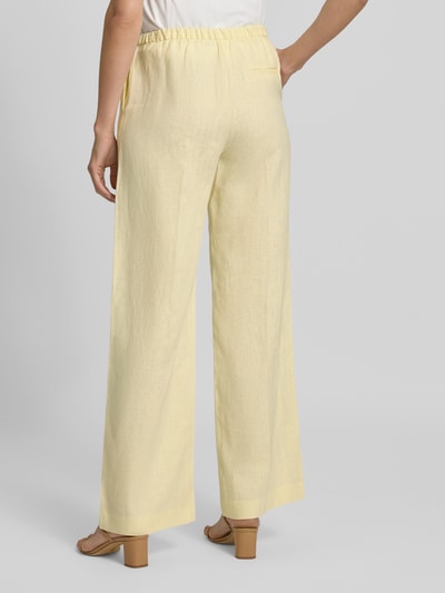 MANGO Stoffhose mit elastischem Bund Modell 'ALADA' Hellgelb 5