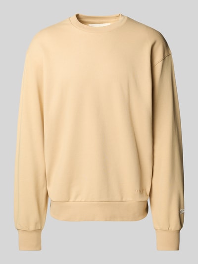 CHAMPION Sweatshirt mit Label-Stitching Beige 2