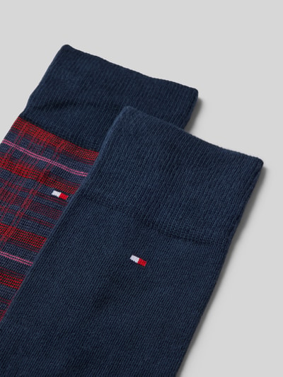 Tommy Hilfiger Socken mit Label-Detail im 2er-Pack Dunkelblau 2