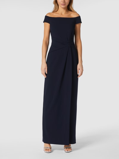 Lauren Dresses Avondjurk in off shoulder-look Marineblauw - 4