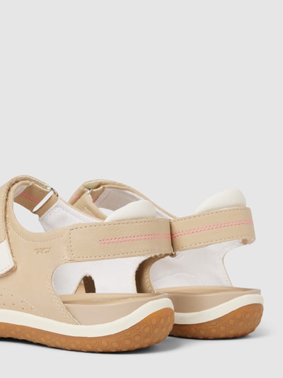 Geox Sandalen in taupe in glanzende look, model 'VEGA' Beige - 2