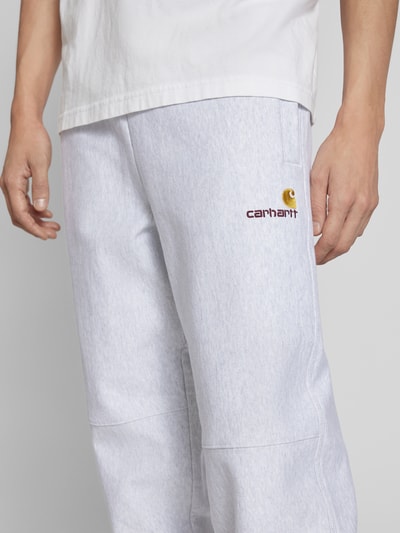 Carhartt Work In Progress Sweatpants met steekzakken, model 'AMERICAN' Lichtgrijs gemêleerd - 3