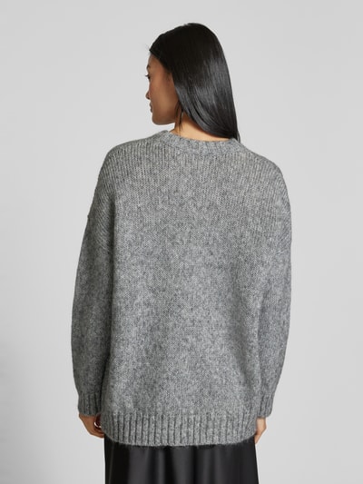 Weekend Max Mara Strickpullover mit überschnittenen Schultern Modell 'ANTONY' Silber 5