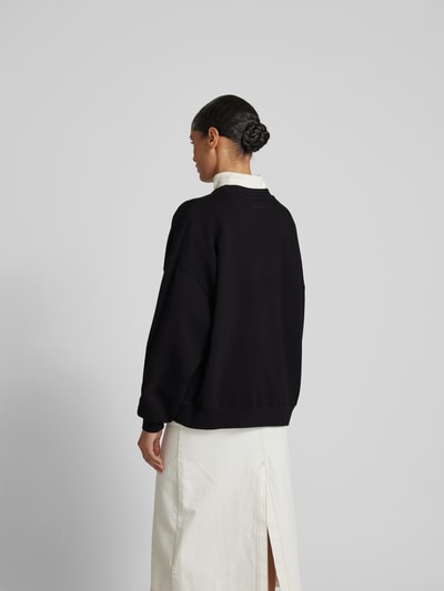 Anine Bing Oversized Sweatshirt mit Label-Detail Black 5