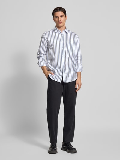 HUGO Regular fit vrijetijdsoverhemd met borstzak, model 'Erillo' Rookblauw - 1