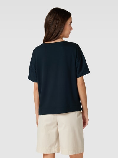 OPUS T-Shirt mit Strukturmuster Modell 'Sellona' Blau 5