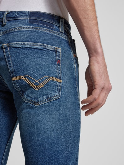 Replay Straight Fit Jeans im 5-Pocket-Design Modell 'GROVER' Jeansblau 3