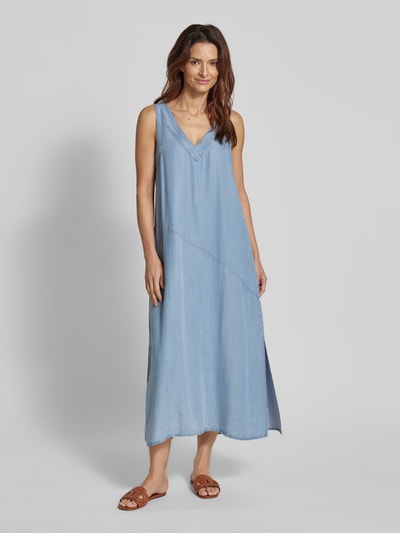 DKNY Midikleid in Denim-Optik Jeansblau 4