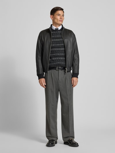 Polo Ralph Lauren Strickpullover mit gerippten Abschlüssen Anthrazit 1