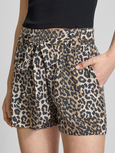 Only Regular Fit Shorts aus reiner Viskose Modell 'NOVA' Sand 3