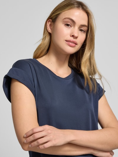 MSCH Copenhagen T-Shirt aus Modal-Mix Modell 'Birdia' Marine 3