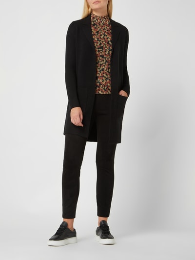 Vero Moda Longcardigan mit Reverskragen Modell 'Tasty' Black 1