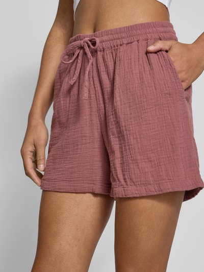 Only Regular Fit Shorts aus reiner Baumwolle Mauve 3