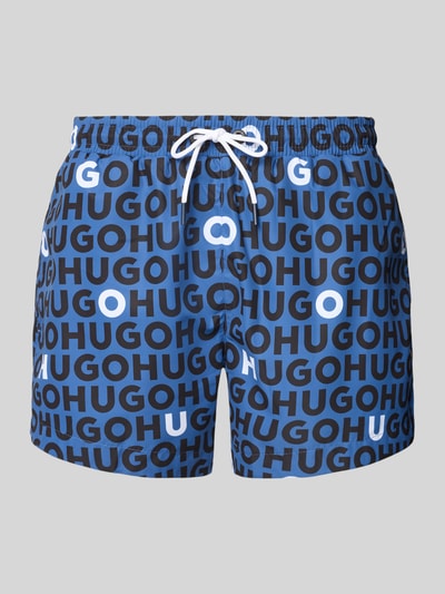 HUGO Zwembroek met elastische band, model 'TORTUGA' Bleu - 1