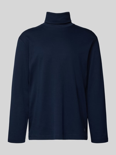 Tom Tailor Regular fit coltrui van katoenmix Marineblauw - 1