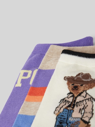 Polo Ralph Lauren Socken mit Label-Detail im 3er-Pack Lila 2