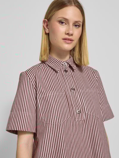 Jake*s Casual Mini overhemdjurk met borstzakken Wit - 3