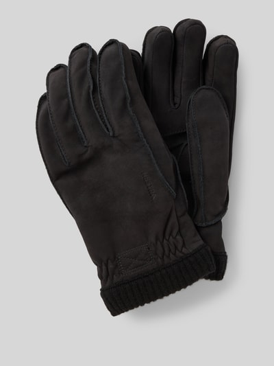 Hestra Handschuhe mit elastischem Bund Black 1