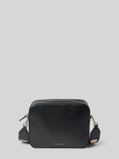 Coccinelle Crossbody Bag aus Leder mit Label-Detail Black 2