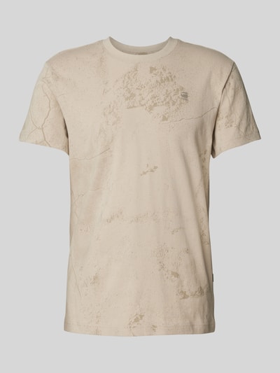 G-Star Raw T-Shirt mit Label-Stitching Beige 2