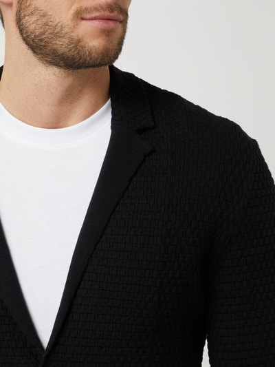 ARMANI EXCHANGE Stricksakko mit Waffelstruktur  Black 3