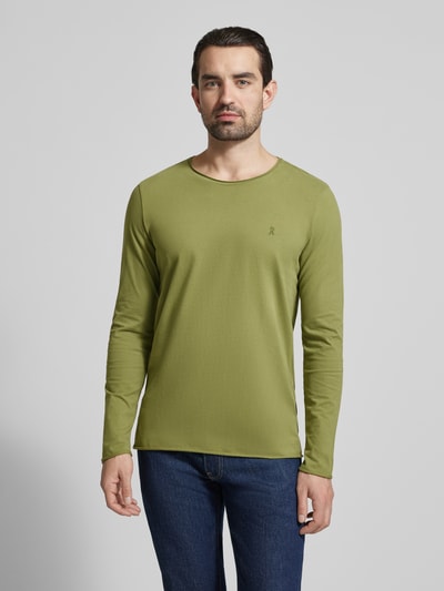 ARMEDANGELS Regular Fit Langarmshirt aus reiner Baumwolle Modell 'JAAMES' Oliv 4