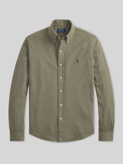 Polo Ralph Lauren Regular Fit Freizeithemd aus reiner Baumwolle Oliv 2