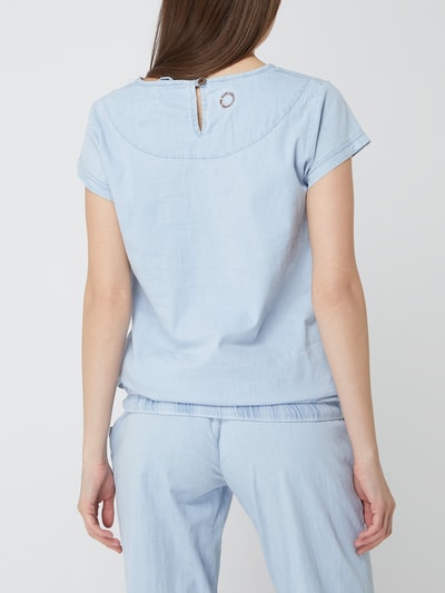 ALIFE & Kickin Shirt in denimlook, model 'Summer' Lichtblauw - 5