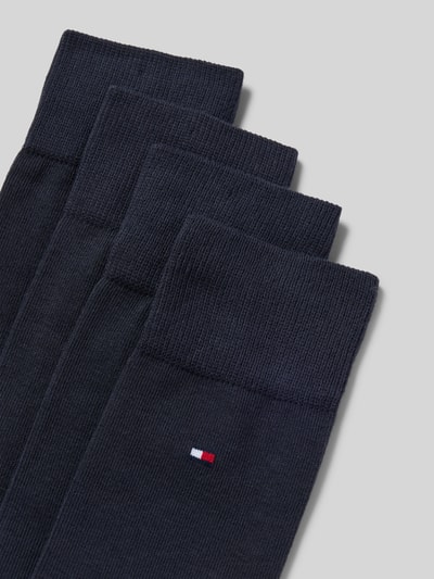 Tommy Hilfiger Kousen van katoenmix in een set van 4 paar Marineblauw - 2