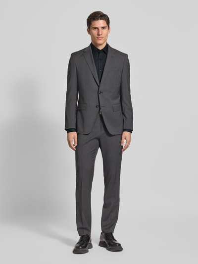 HUGO Slim Fit Business-Hemd mit Knopfleiste Modell 'Kenno' Black 1