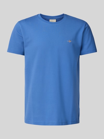 Gant Slim Fit T-Shirt mit Label-Stitching Royal 2