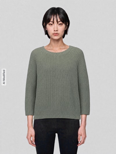 Weekend Max Mara Regular Fit Pullover mit Mohair-Anteil Modell 'XENO' Hellgruen 4