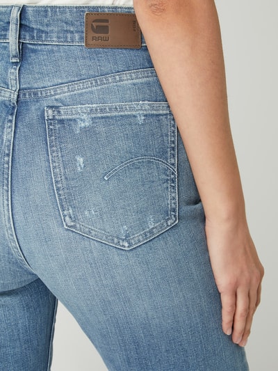 G-Star Raw Straight fit high waist jeans met stretch, model 'Tedie' Jeansblauw - 3