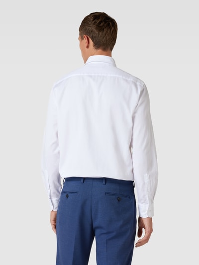 Tommy Hilfiger Tailored Regular fit zakelijk overhemd met labelstitching Wit - 5