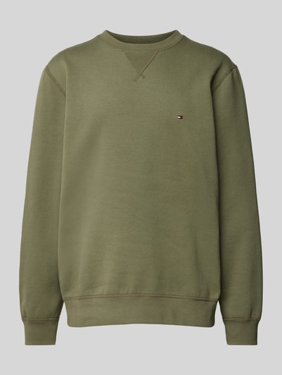 Tommy Hilfiger Sweatshirt mit Label-Stitching Oliv 2