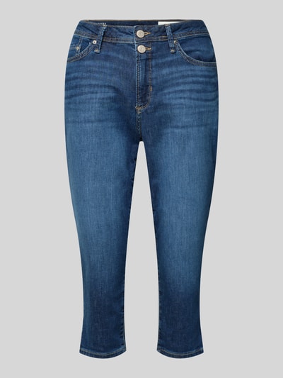 Produktfoto, Slim Fit Caprijeans aus Baumwoll-Mix Modell 'BETSY' von s.Oliver RED LABEL in Denim-Optik, 7/8-Länge, Label-Patch, 5-Pocket-Design.