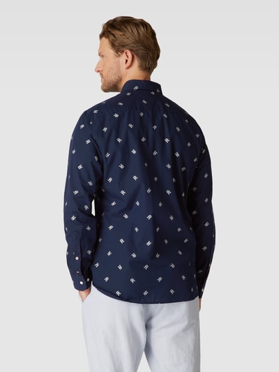 Tommy Hilfiger Freizeithemd mit Button-Down-Kragen Modell 'SPACED OUT MONOGRAM' Marine 5