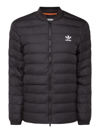 adidas Originals Kurtka pikowana z błyskawicznym zamkiem dwustronnym Czarny 2