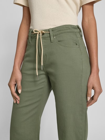 s.Oliver RED LABEL Straight Fit Jeans aus Baumwoll-Mix Modell 'KAROLIN' Khaki 3